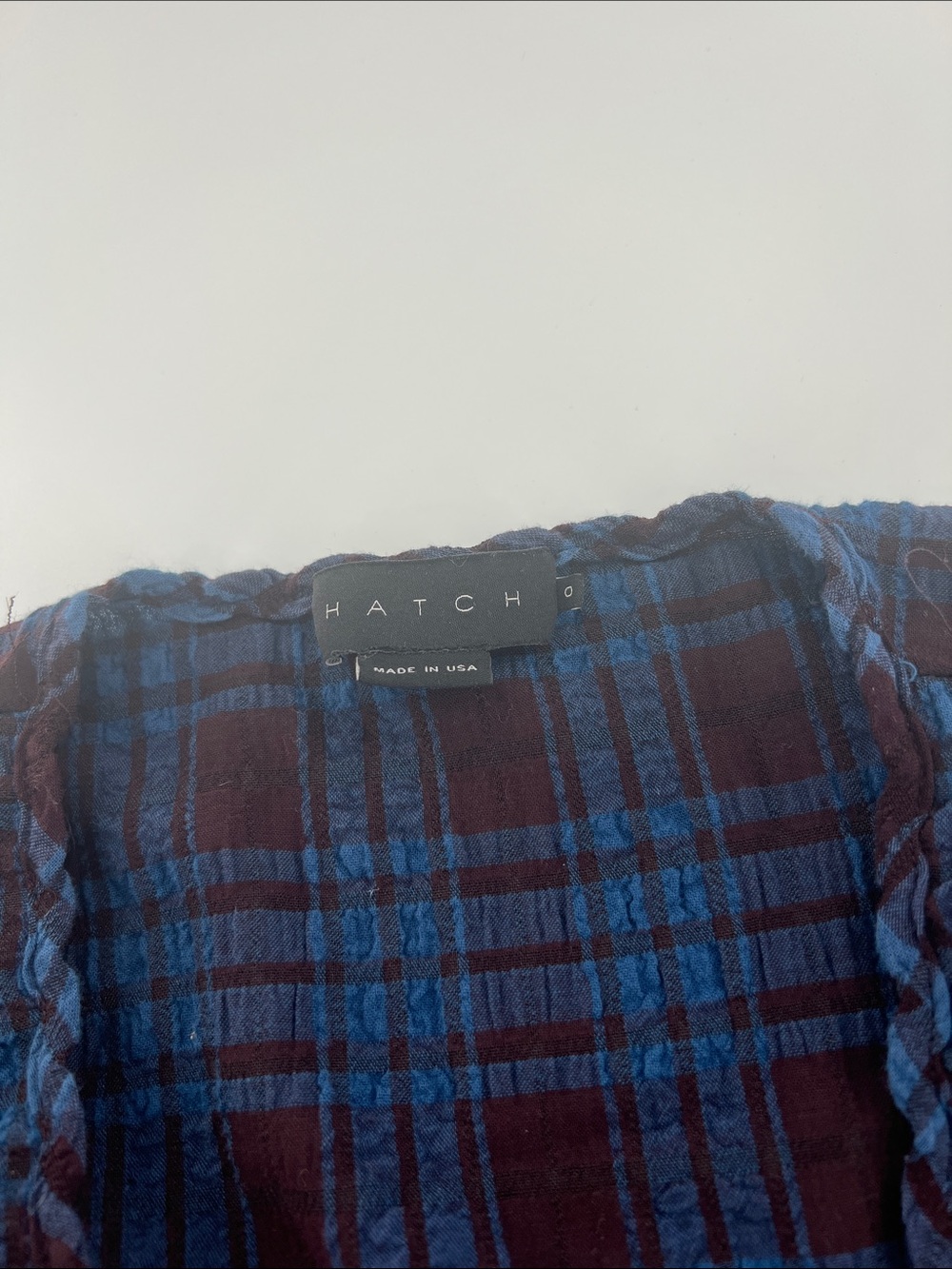 HATCH maternity Kimia plaid wrap dress lagenlook gauze Dark Academia Cottagecore - Picture 8 of 13